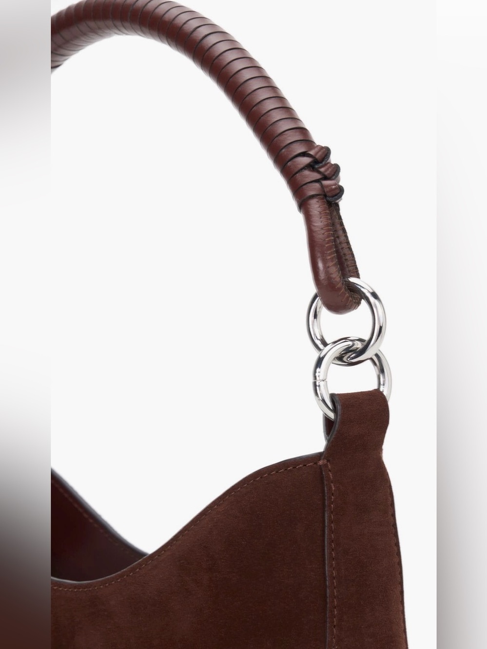 STAUD Mahogany Mel Suede Shoulder Bag - Picture 3 of 4